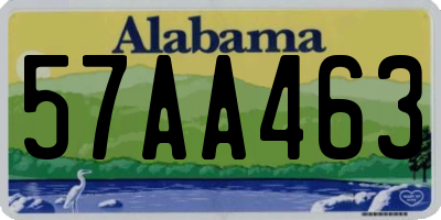 AL license plate 57AA463