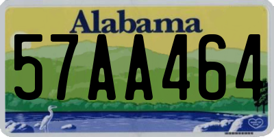 AL license plate 57AA464