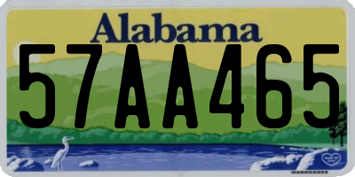 AL license plate 57AA465