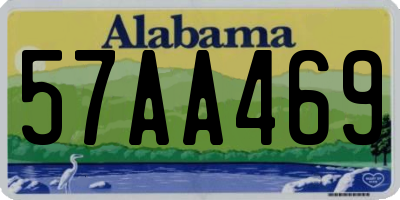 AL license plate 57AA469