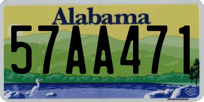 AL license plate 57AA471