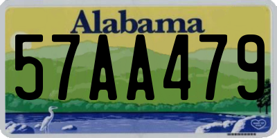 AL license plate 57AA479