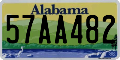 AL license plate 57AA482