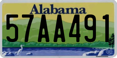 AL license plate 57AA491