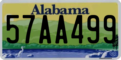 AL license plate 57AA499