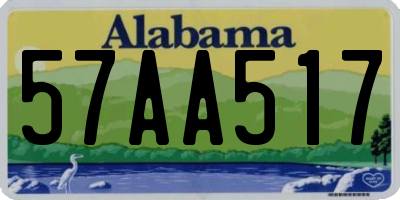 AL license plate 57AA517