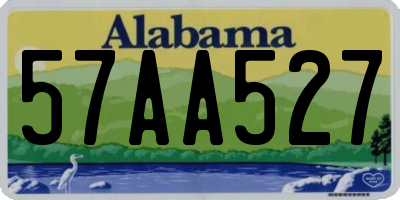 AL license plate 57AA527