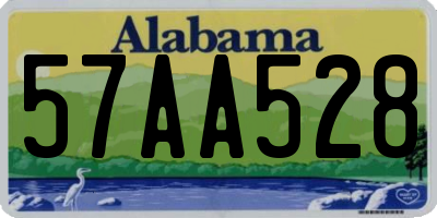 AL license plate 57AA528