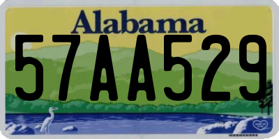 AL license plate 57AA529