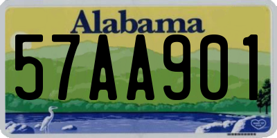 AL license plate 57AA901