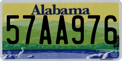 AL license plate 57AA976