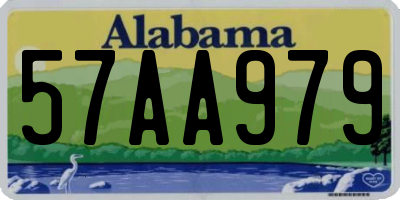 AL license plate 57AA979