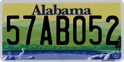 AL license plate 57AB052
