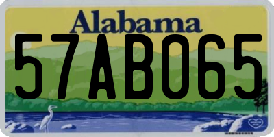 AL license plate 57AB065