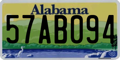 AL license plate 57AB094
