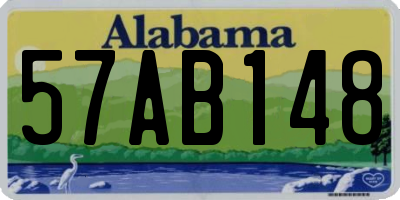 AL license plate 57AB148