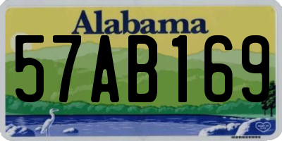 AL license plate 57AB169