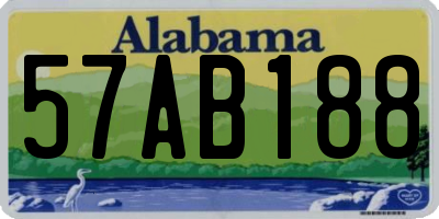 AL license plate 57AB188