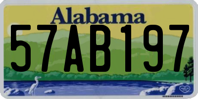 AL license plate 57AB197