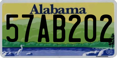 AL license plate 57AB202