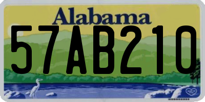 AL license plate 57AB210