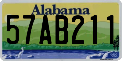 AL license plate 57AB211