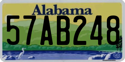 AL license plate 57AB248