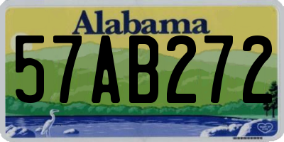 AL license plate 57AB272
