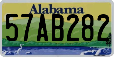 AL license plate 57AB282