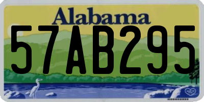 AL license plate 57AB295