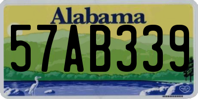 AL license plate 57AB339