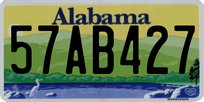 AL license plate 57AB427