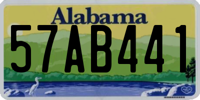 AL license plate 57AB441