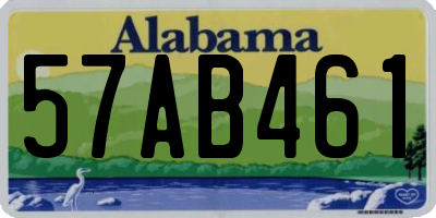 AL license plate 57AB461