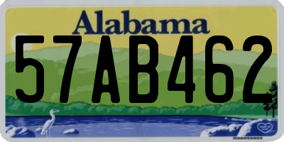 AL license plate 57AB462