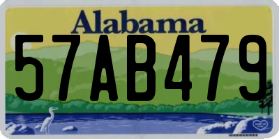 AL license plate 57AB479