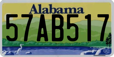 AL license plate 57AB517