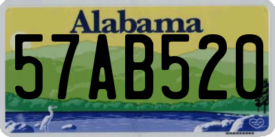 AL license plate 57AB520