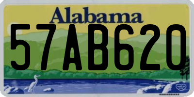 AL license plate 57AB620
