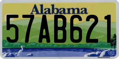 AL license plate 57AB621