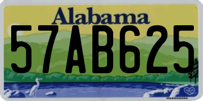 AL license plate 57AB625