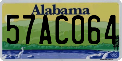 AL license plate 57AC064