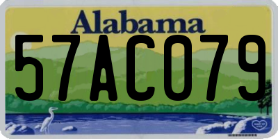 AL license plate 57AC079