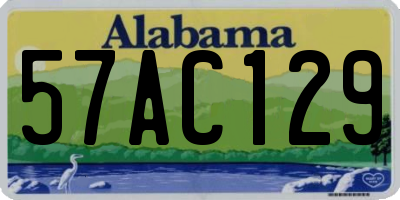 AL license plate 57AC129