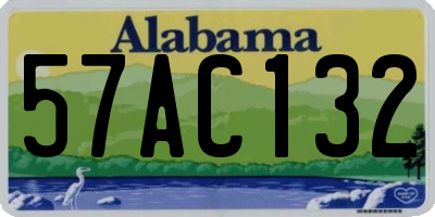 AL license plate 57AC132