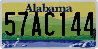AL license plate 57AC144