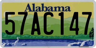 AL license plate 57AC147