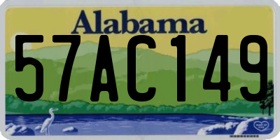 AL license plate 57AC149