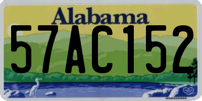 AL license plate 57AC152