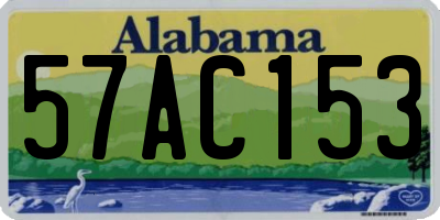AL license plate 57AC153